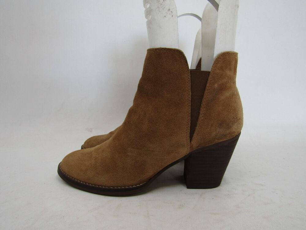 Dolce Vita Womens Size 7.5 M Brown Suede Chelsea Ankle Fashion Boots Bootie